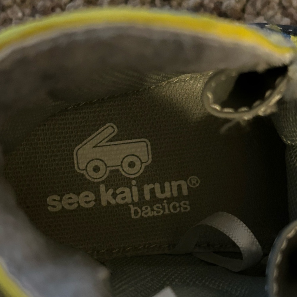 See Kai Run Kids' Boots with Blue and Yellow Lightning - Picture 5 of 7